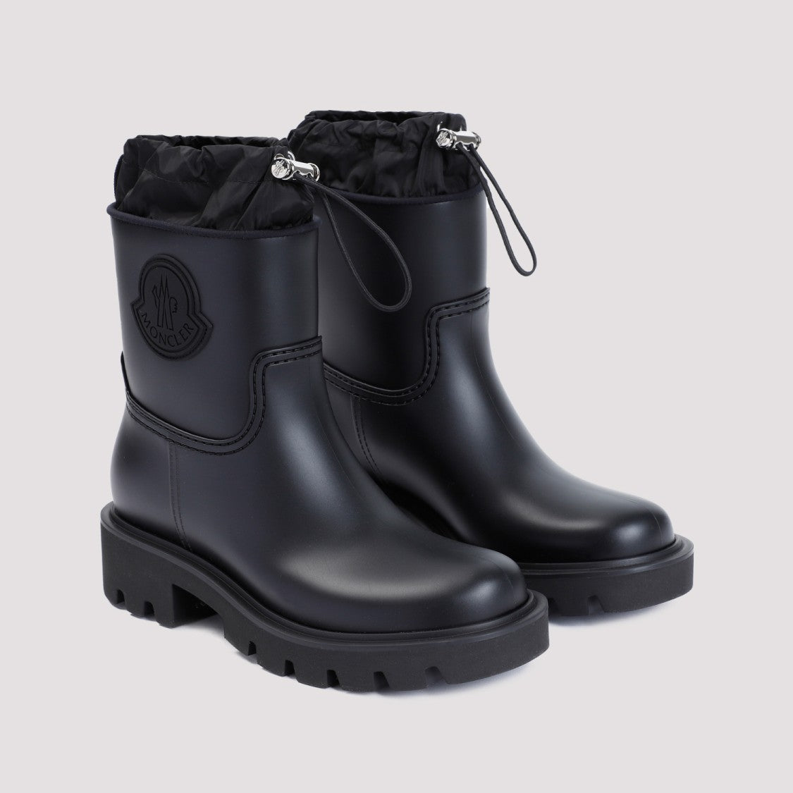 Moncler Kickstream Black Pvc Boots