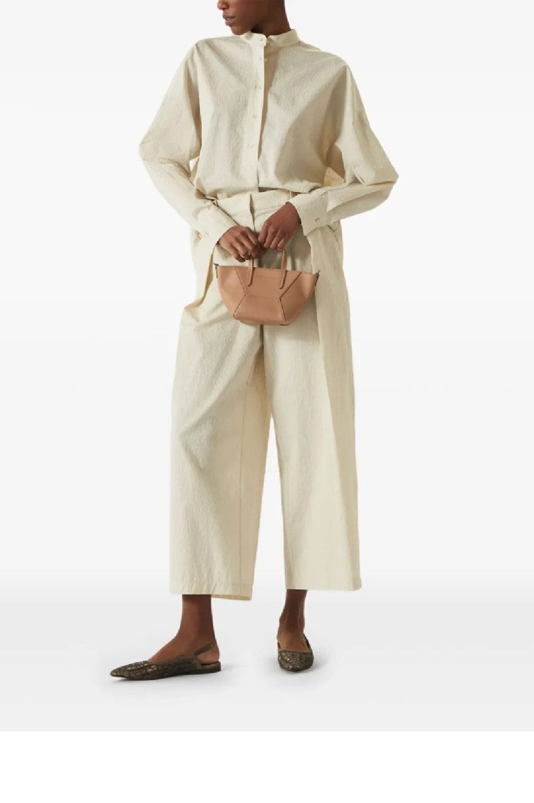 Brunello Cucinelli Tailored High-Waist Wide-Leg Trousers