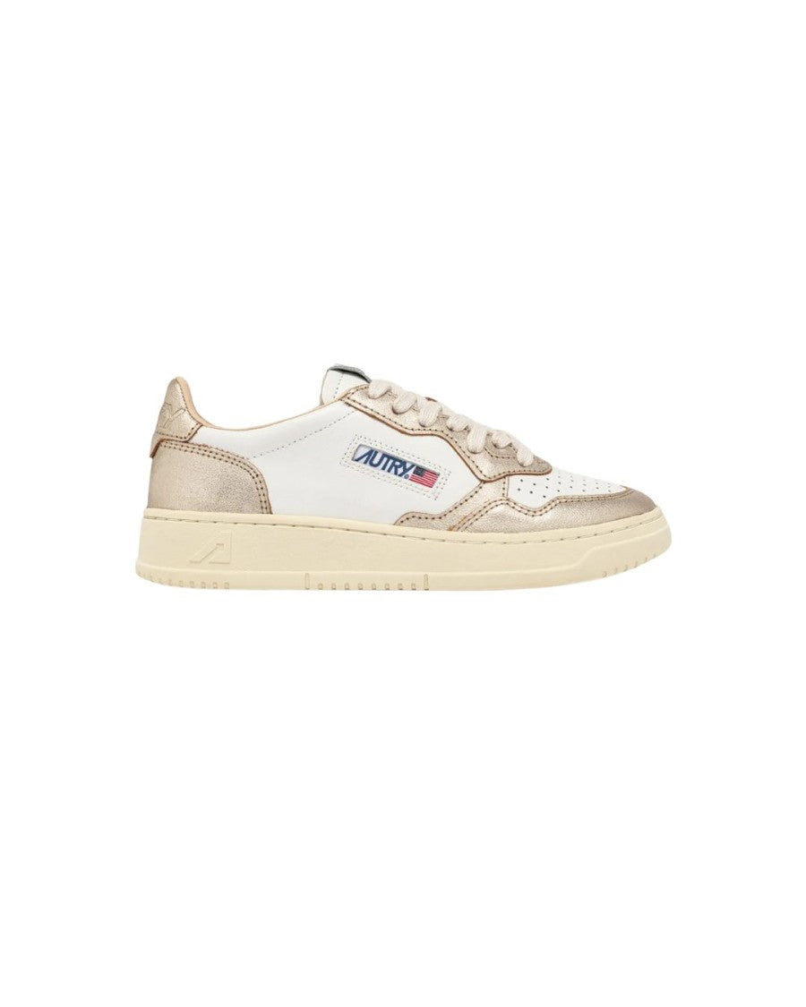 Autry Medalist Low Two-Tone Sneakers In White