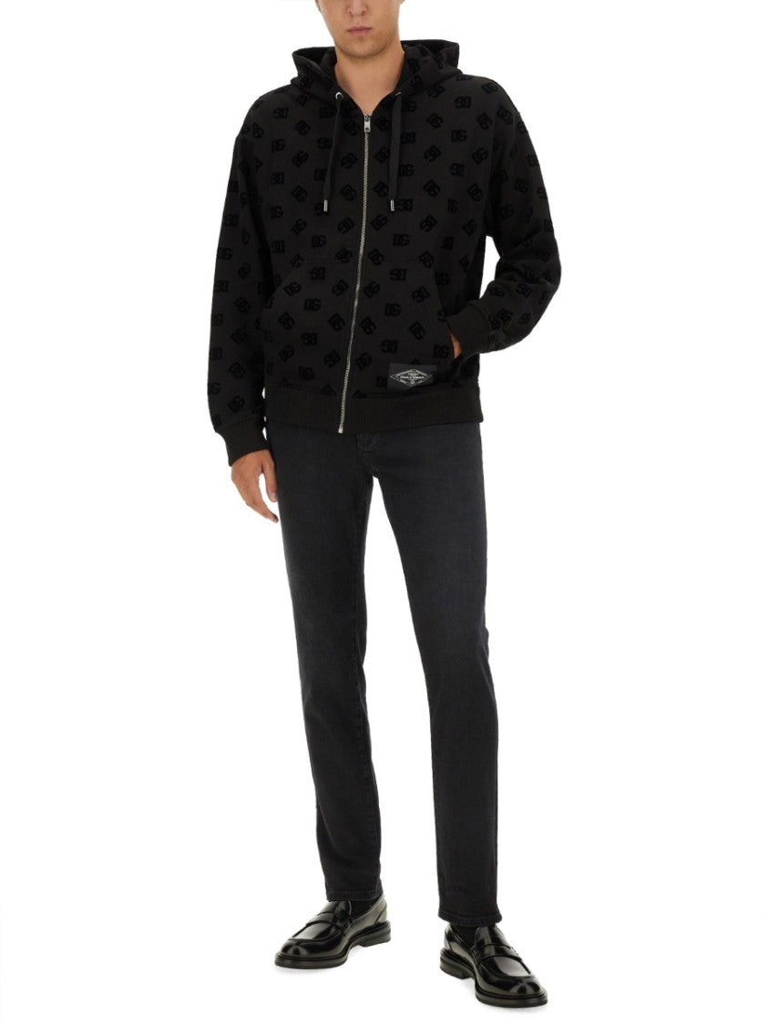 Dolce & Gabbana Sweatshirt With Allover Logo
