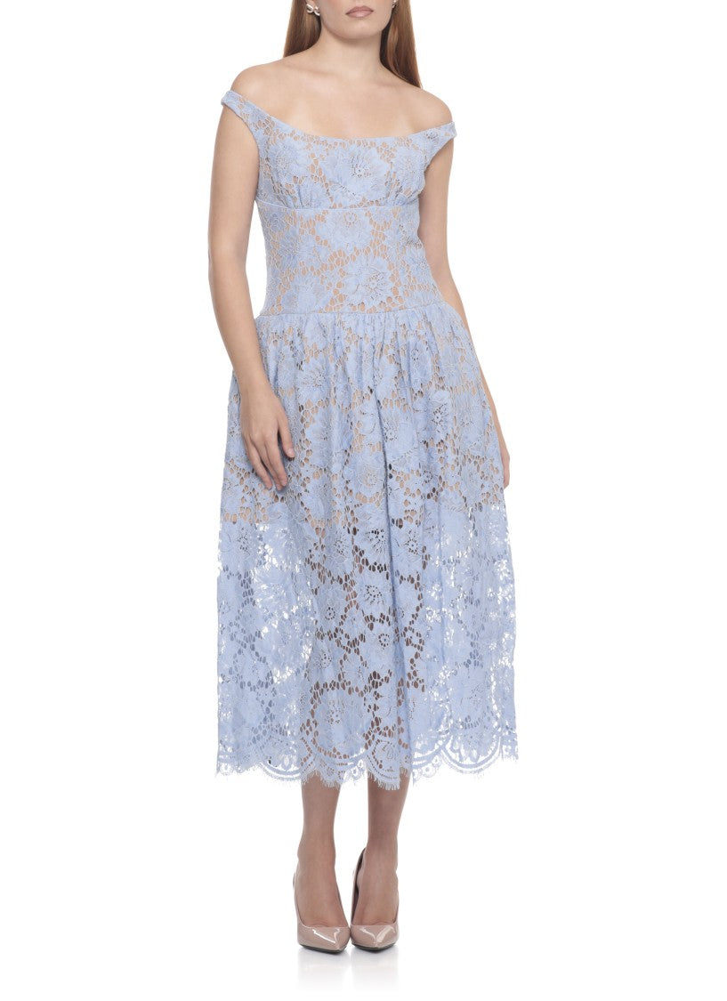 Self-Portrait Floral Lace Dress