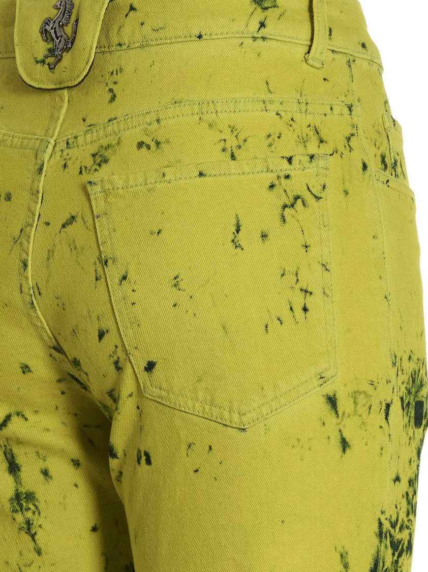 Ferrari All-Over Tie-Dye Print Denim Jeans