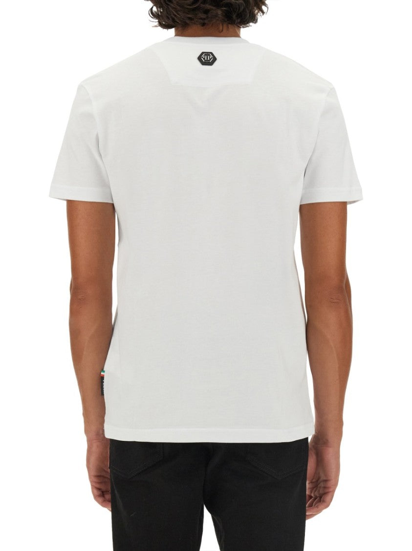 Philipp Plein Regular Fit Logo Print T-Shirt