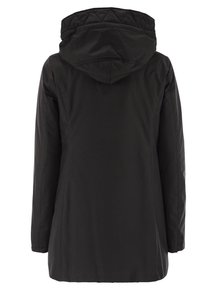 Fay Technical Gabardine Toggle Coat