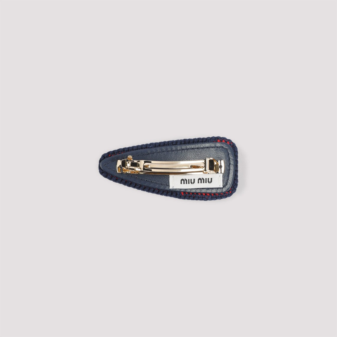 Miu Miu Triangular Textured Crochet Hair Clip