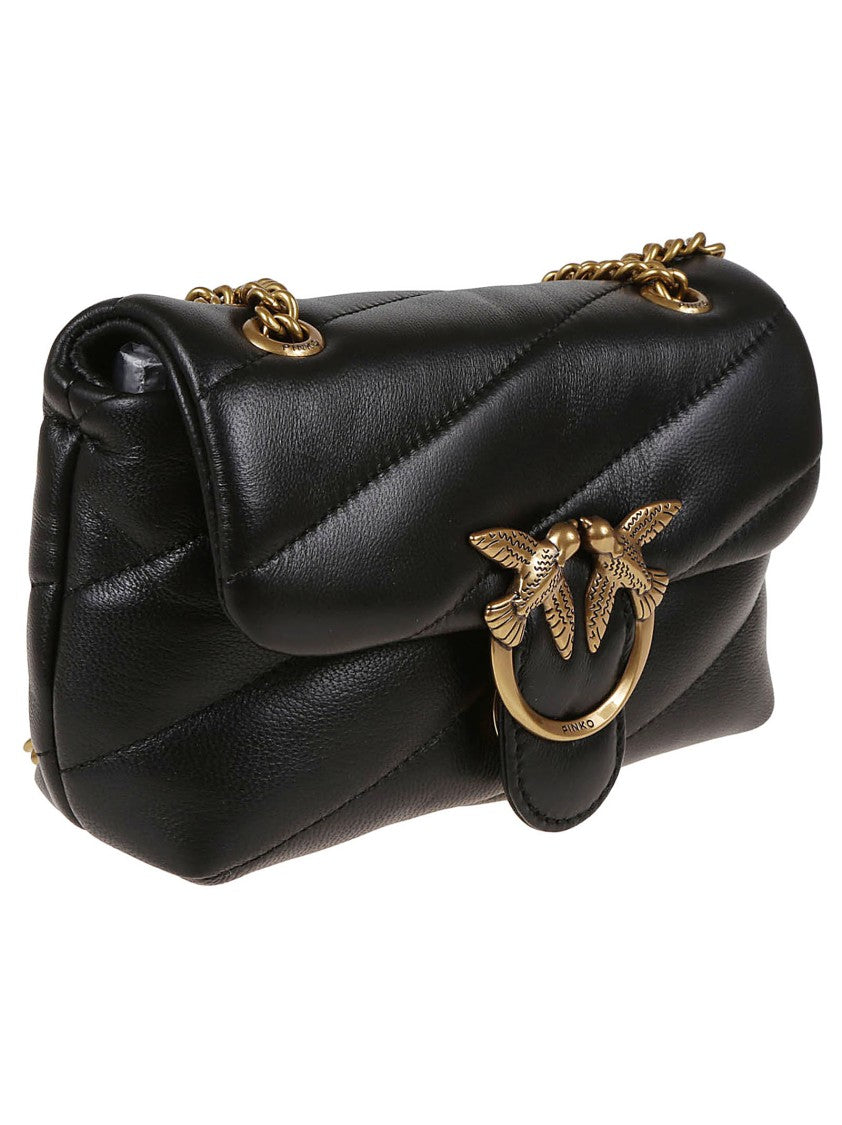 Pinko Love Birds Quilted Shoulder Bag