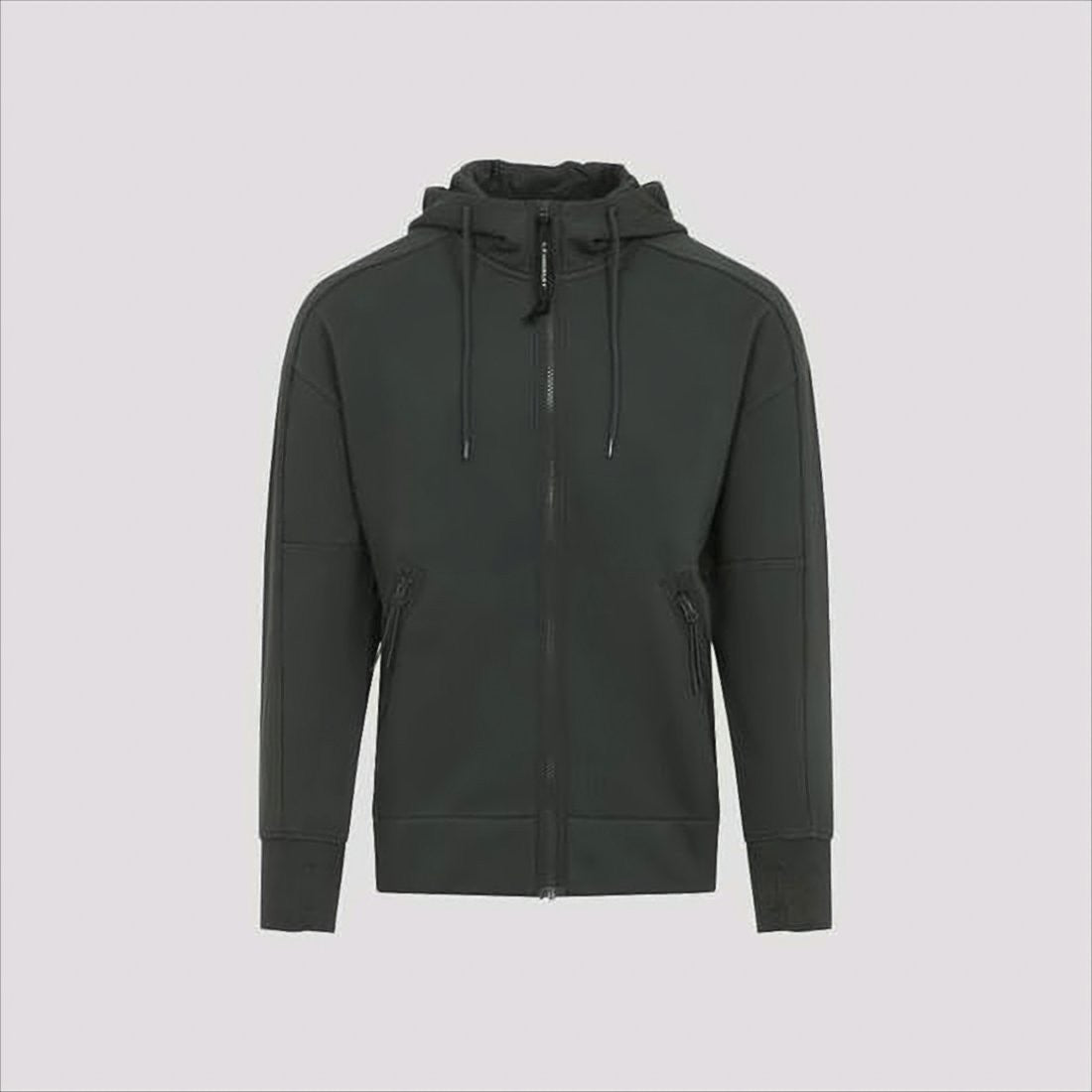 C.P. Company Structured Black Hoodie With Integrated Goggles