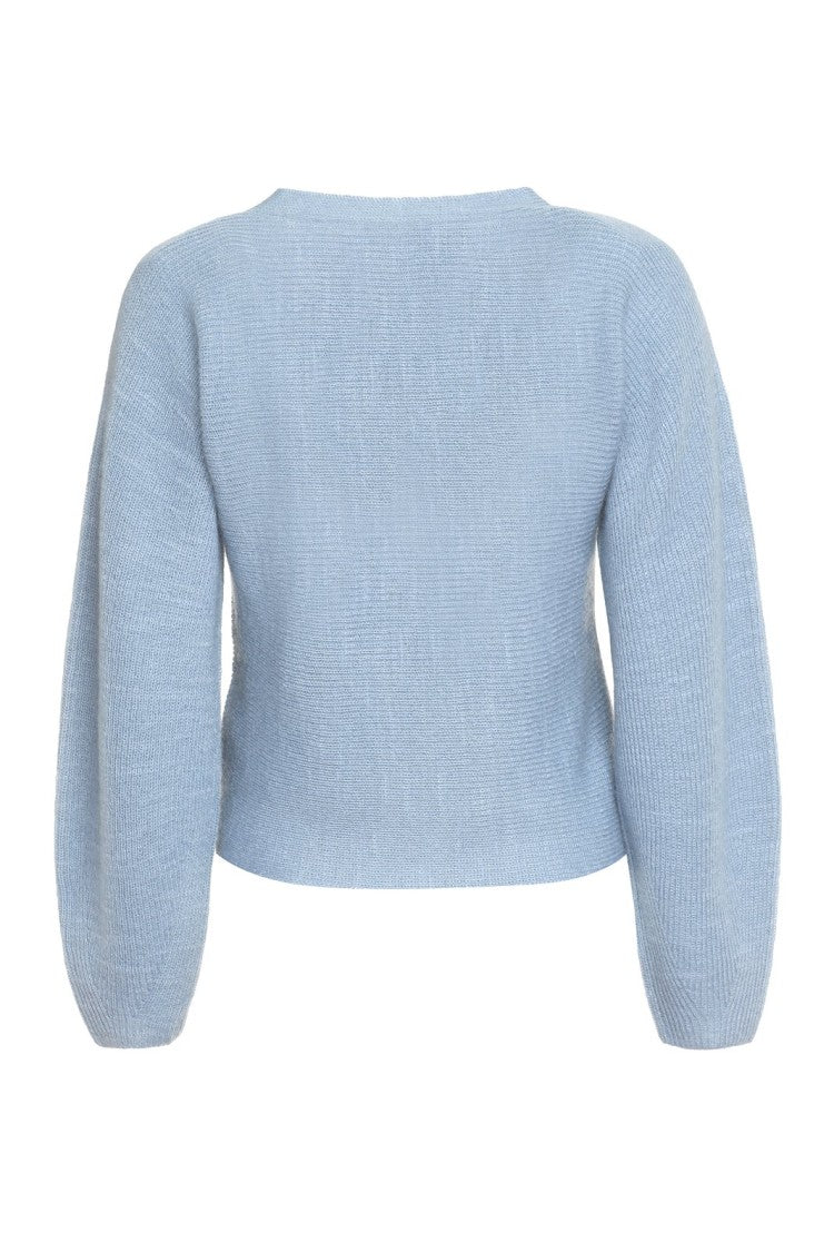 Vince Ribbed Cross Front Pullover