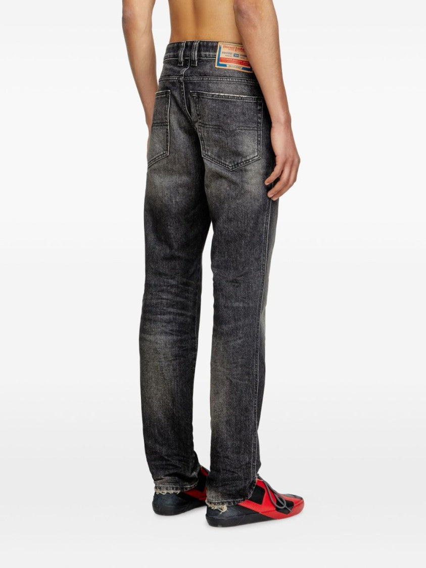 Diesel Relaxed Fit Distressed Jeans