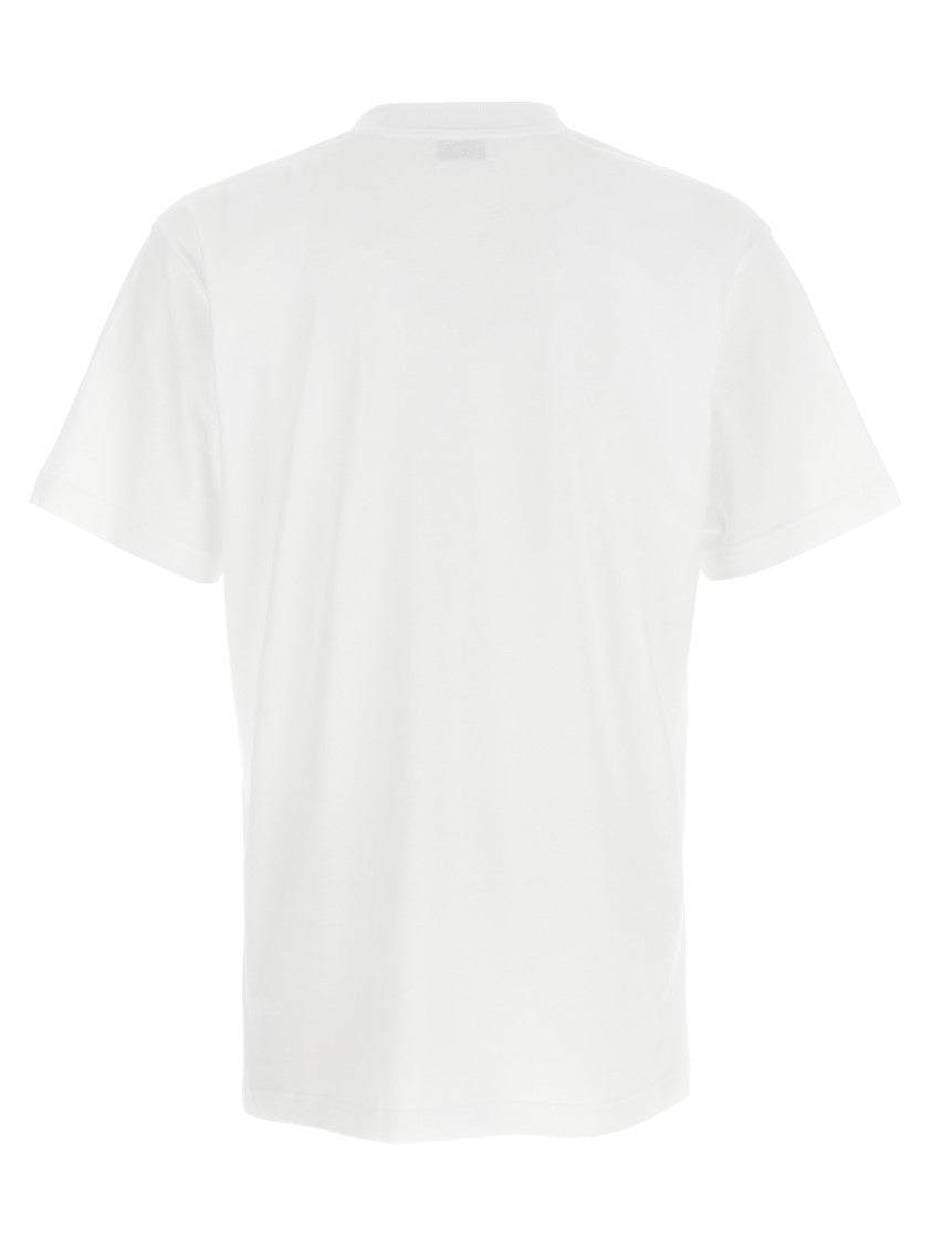 Moschino Logo Print Cotton T-Shirt With Crew Neck