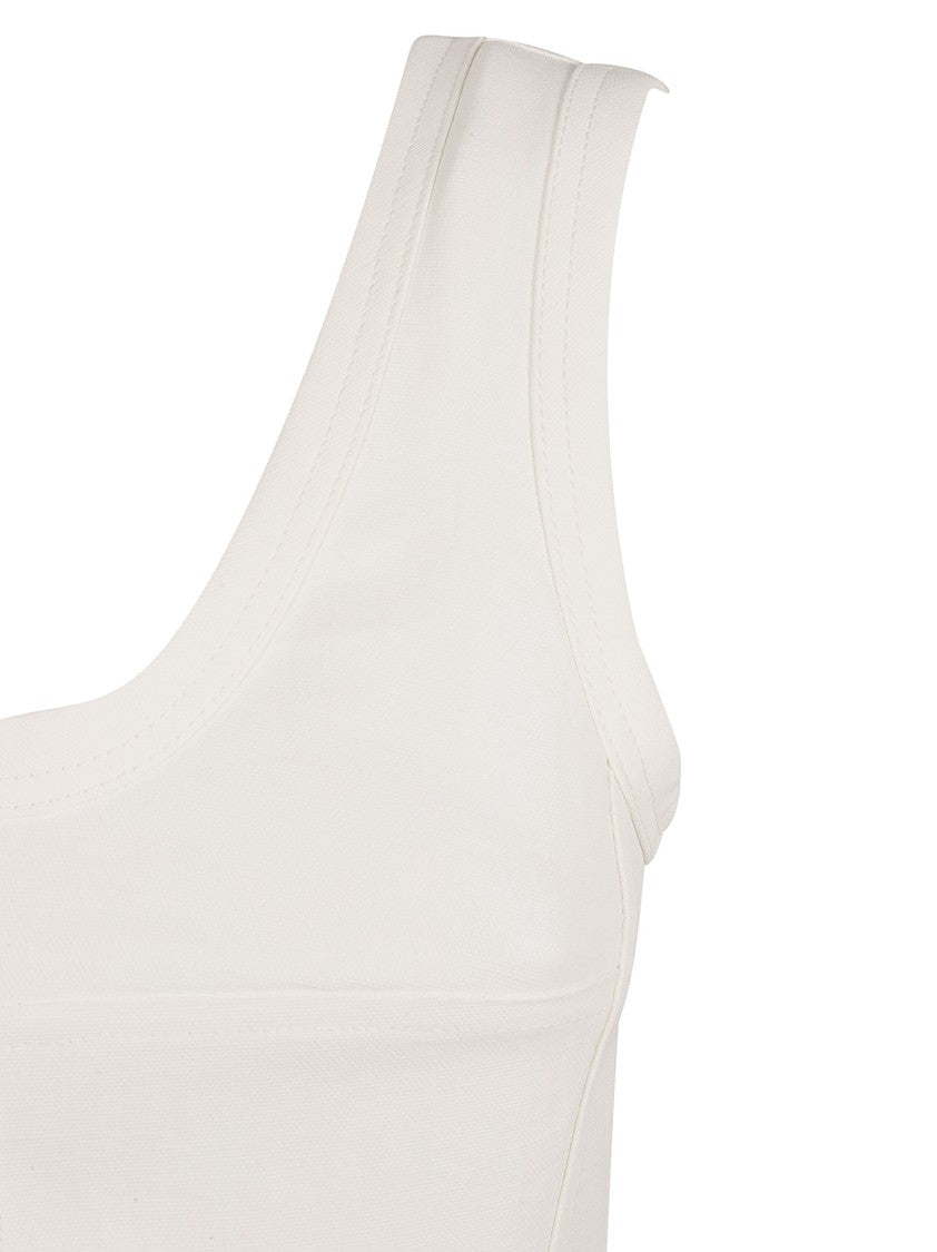 Jil Sander Fitted Bodice Mini Dress With Flared Skirt