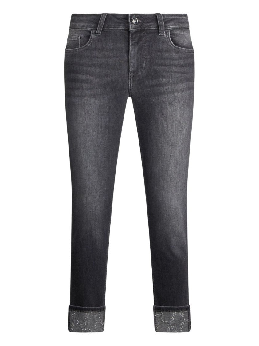 Liu Jo Cropped Slim Fit Jeans With Five-Pocket Design