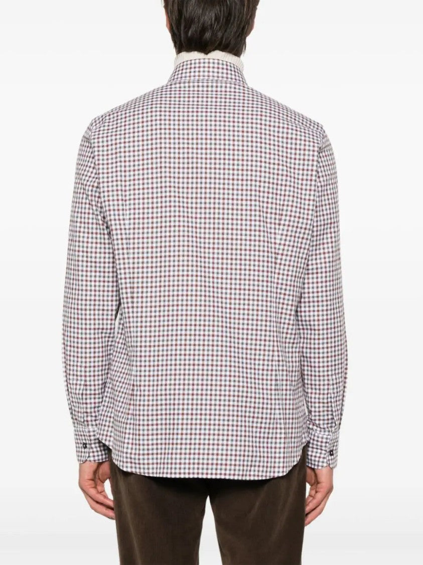 Peserico Gingham-Check Shirt