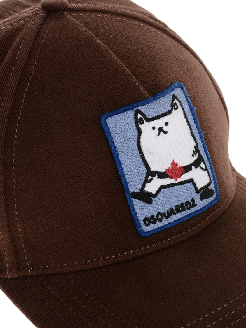 Dsquared2 Embroidered Logo Patch Baseball Cap