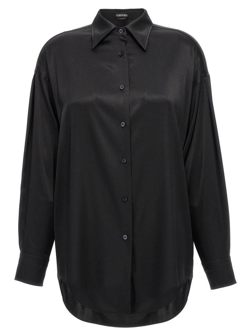 Tom Ford Shiny Silk Satin Shirt