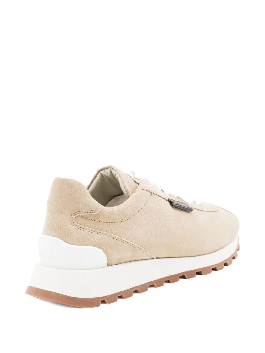 Brunello Cucinelli Dove Grey Suede Sneakers