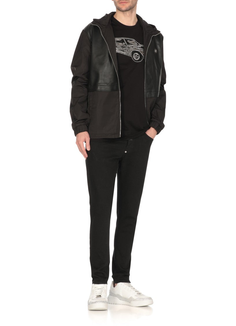 Philipp Plein Black Neck Ss T-Shirt