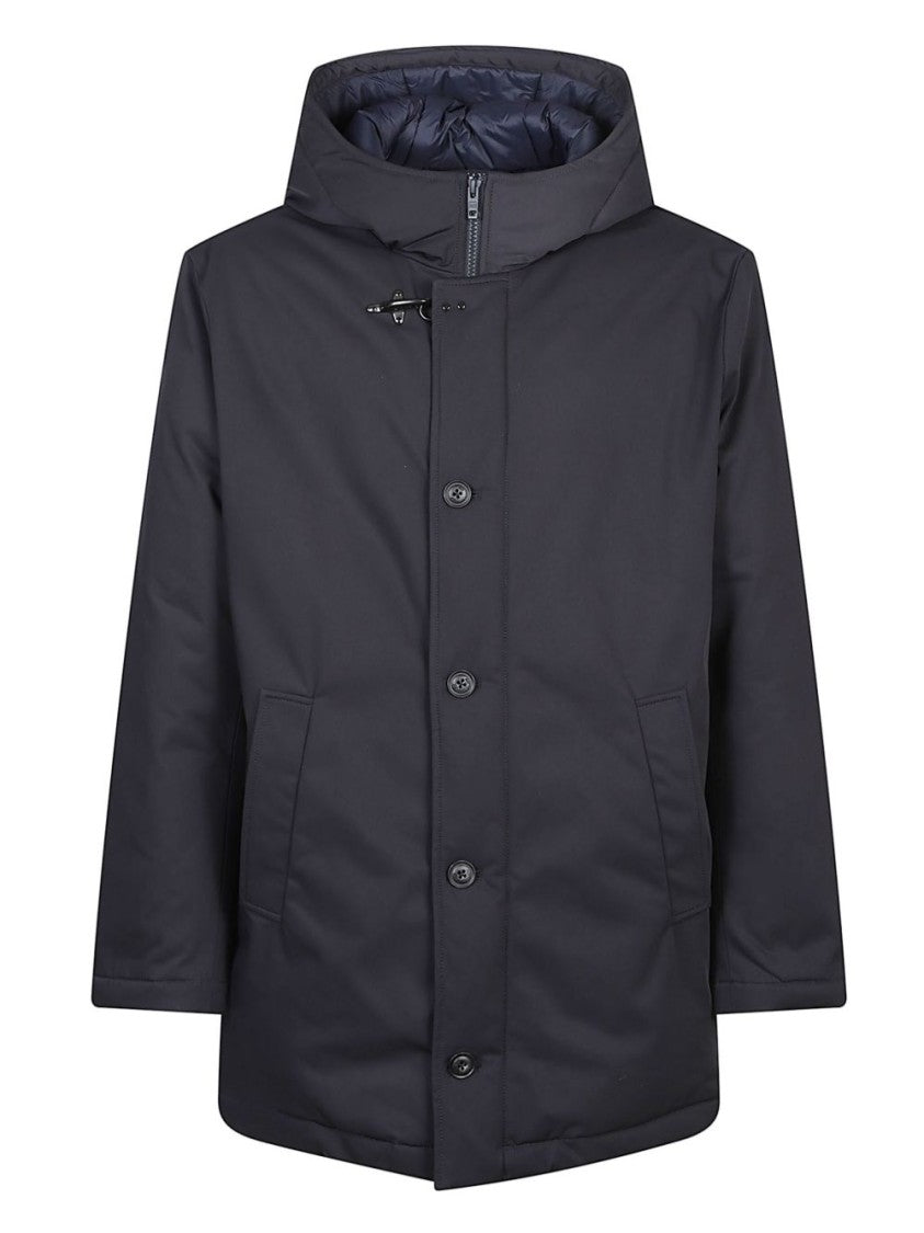 Fay Matte Finish Coat With Toggle Detail