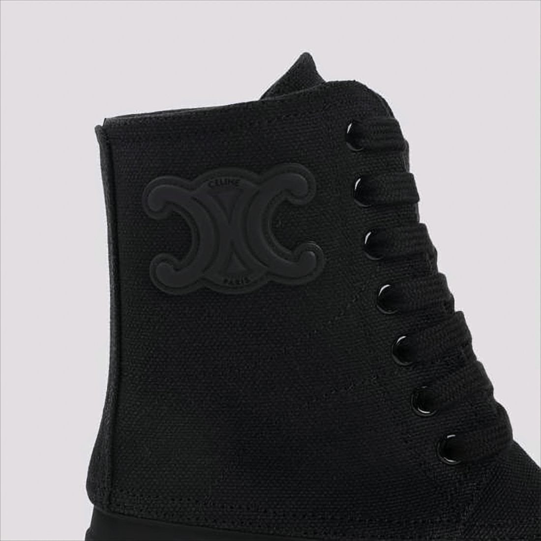 Celine High-Top Celine Boots With Sturdy Rubber Sole
