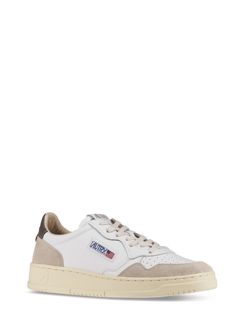 Autry Smooth And Suede Leather Sneakers With Sole