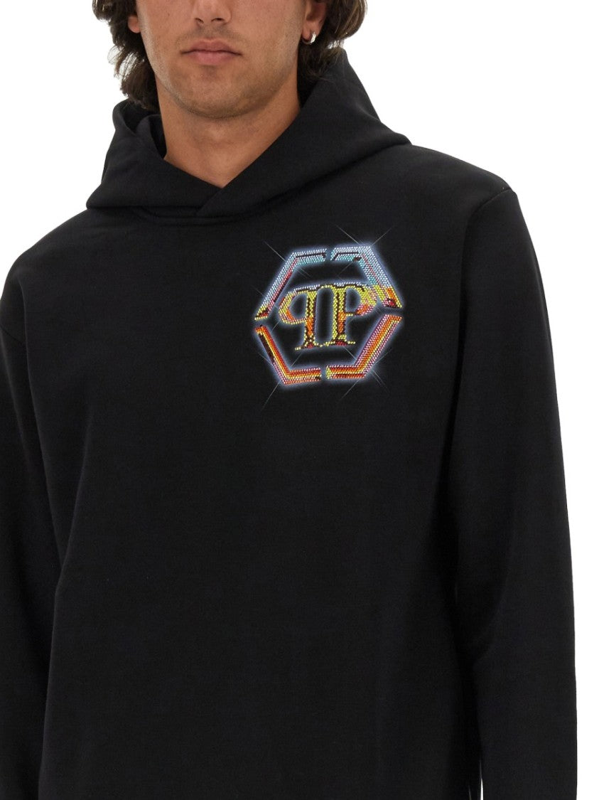 Philipp Plein Relaxed Fit Black Sweatshirt