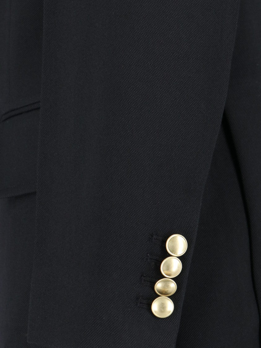 Victoria Beckham Double-Breasted Blazer – Black
