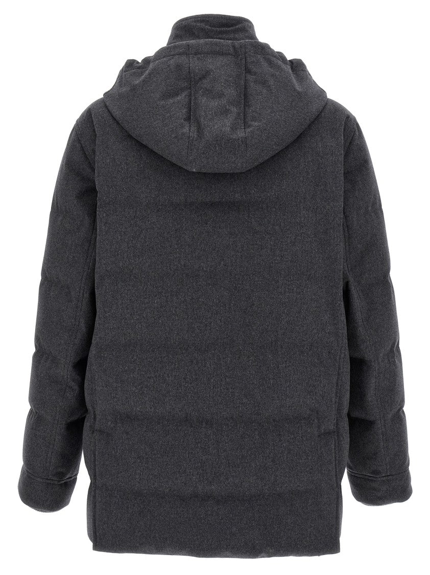 Brunello Cucinelli Flannel Down Jacket
