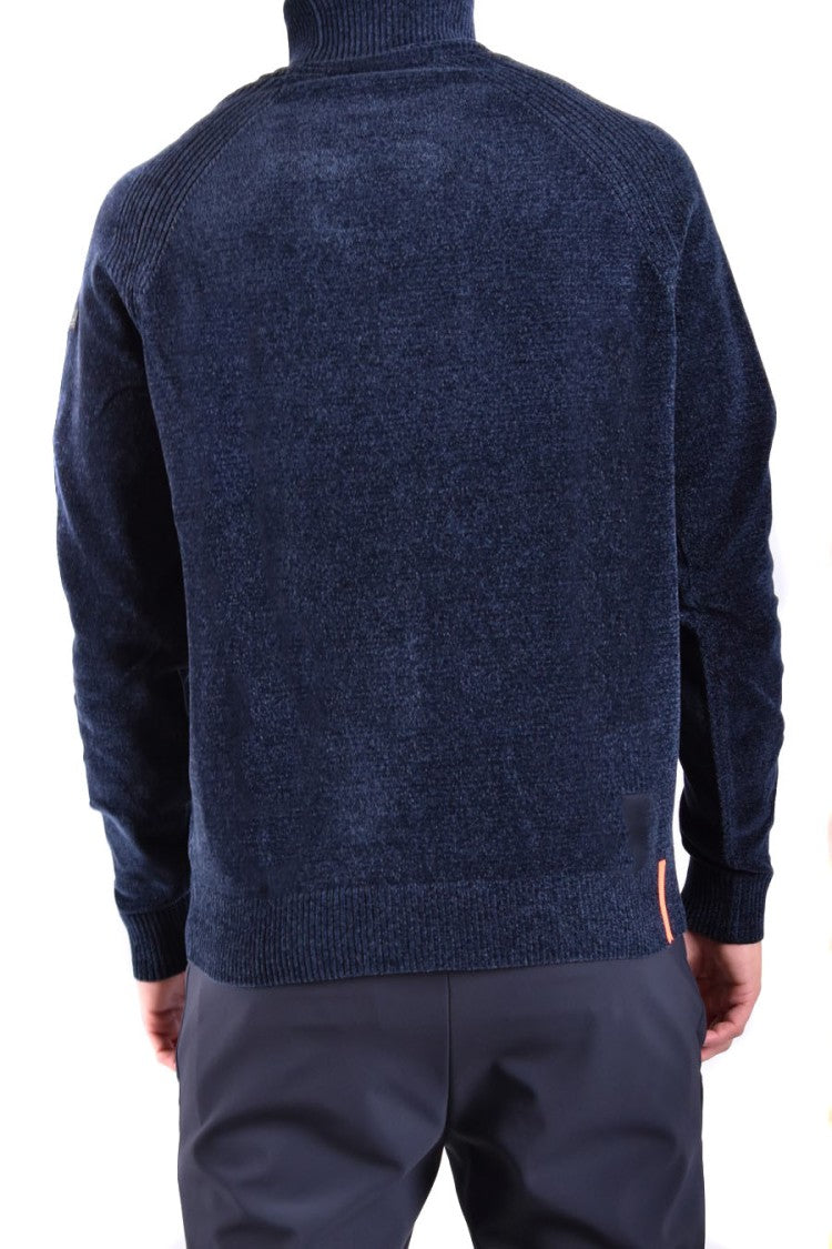 Rrd High Neck Blue Knitwear With Long Sleeves