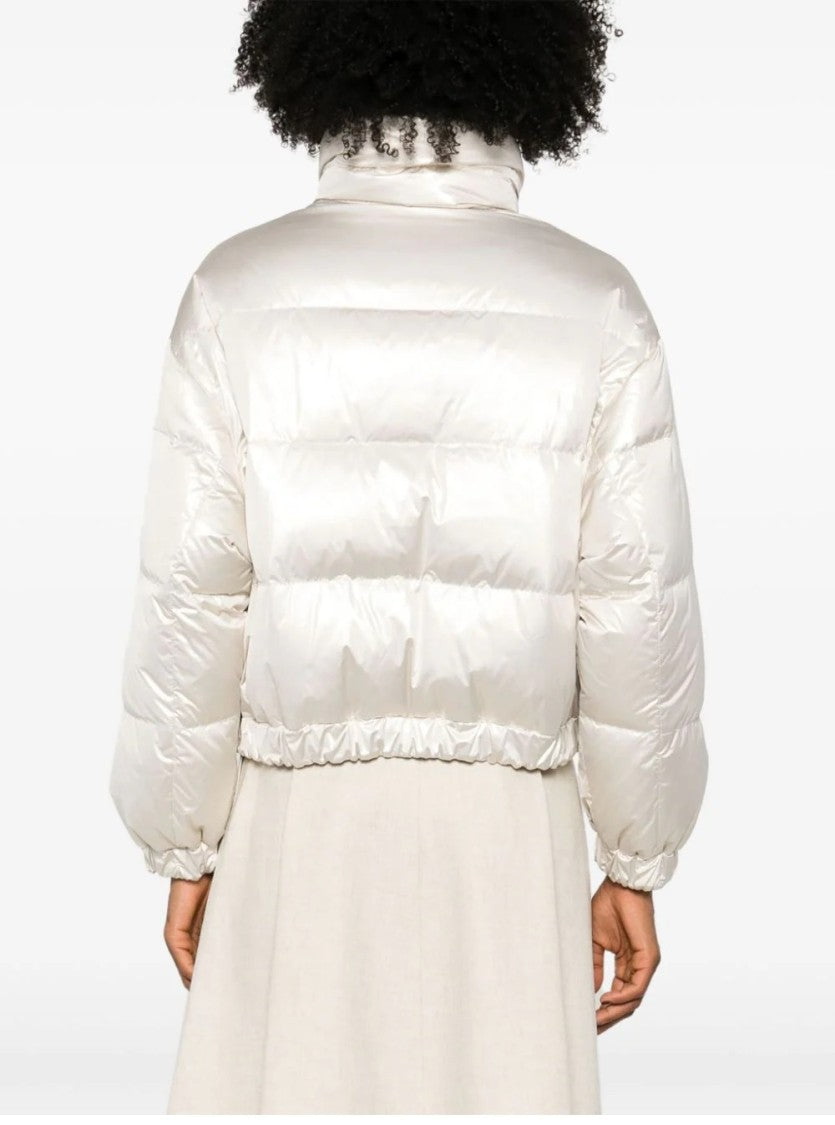 Brunello Cucinelli Reversible Down Jacket With High Collar