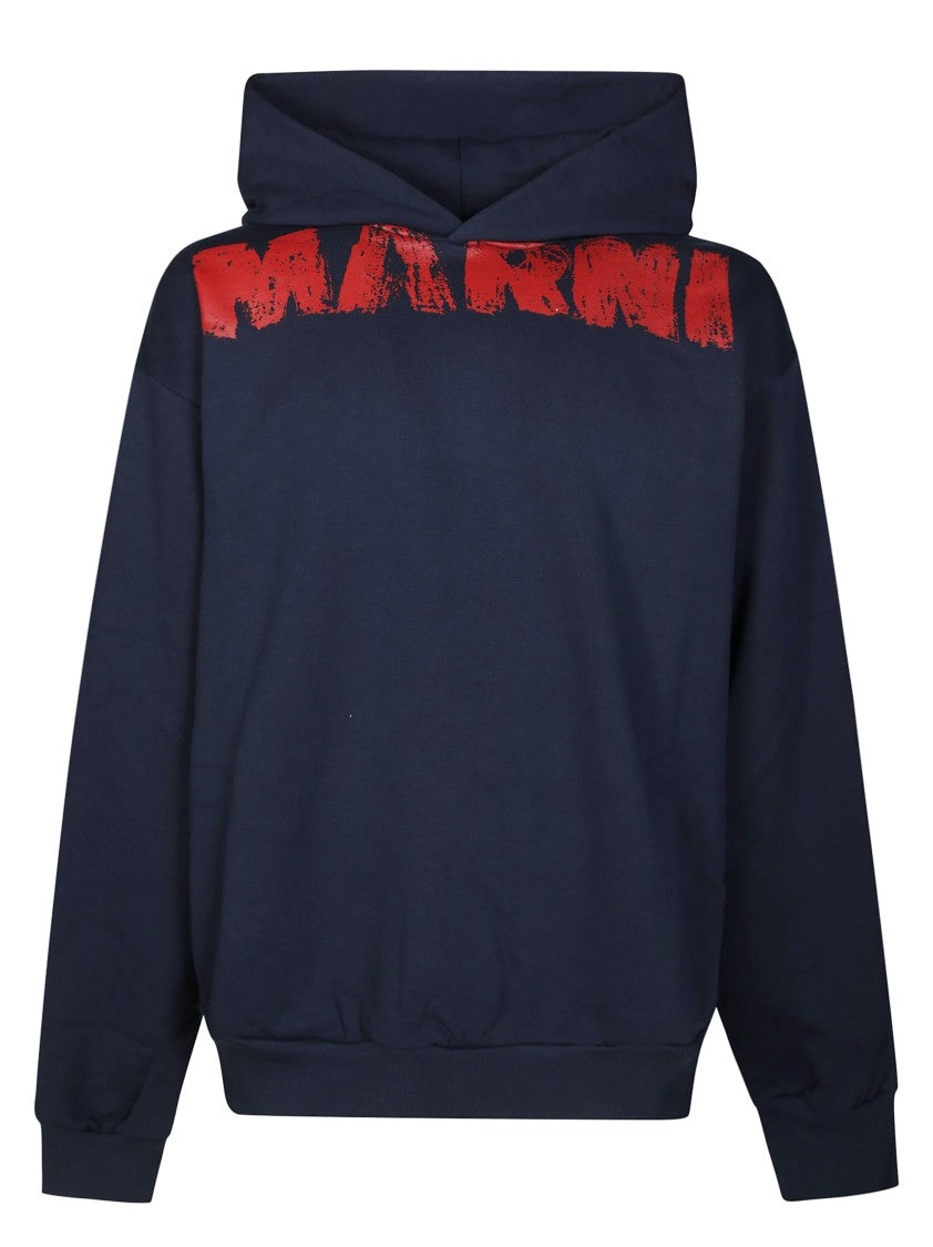 Marni Men's Relaxed-Fit Crew Neck Sweatshirt In Neutral Tone