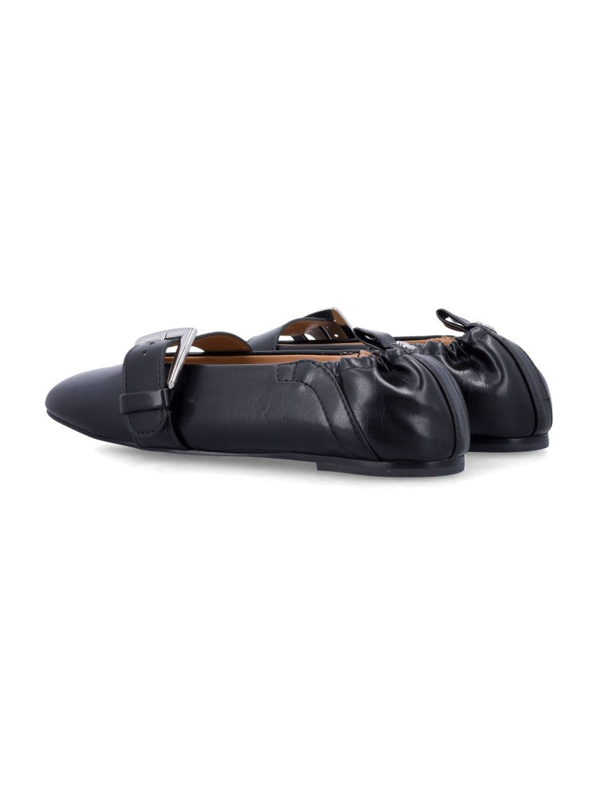 Ganni Butterfly Strap Ballerina