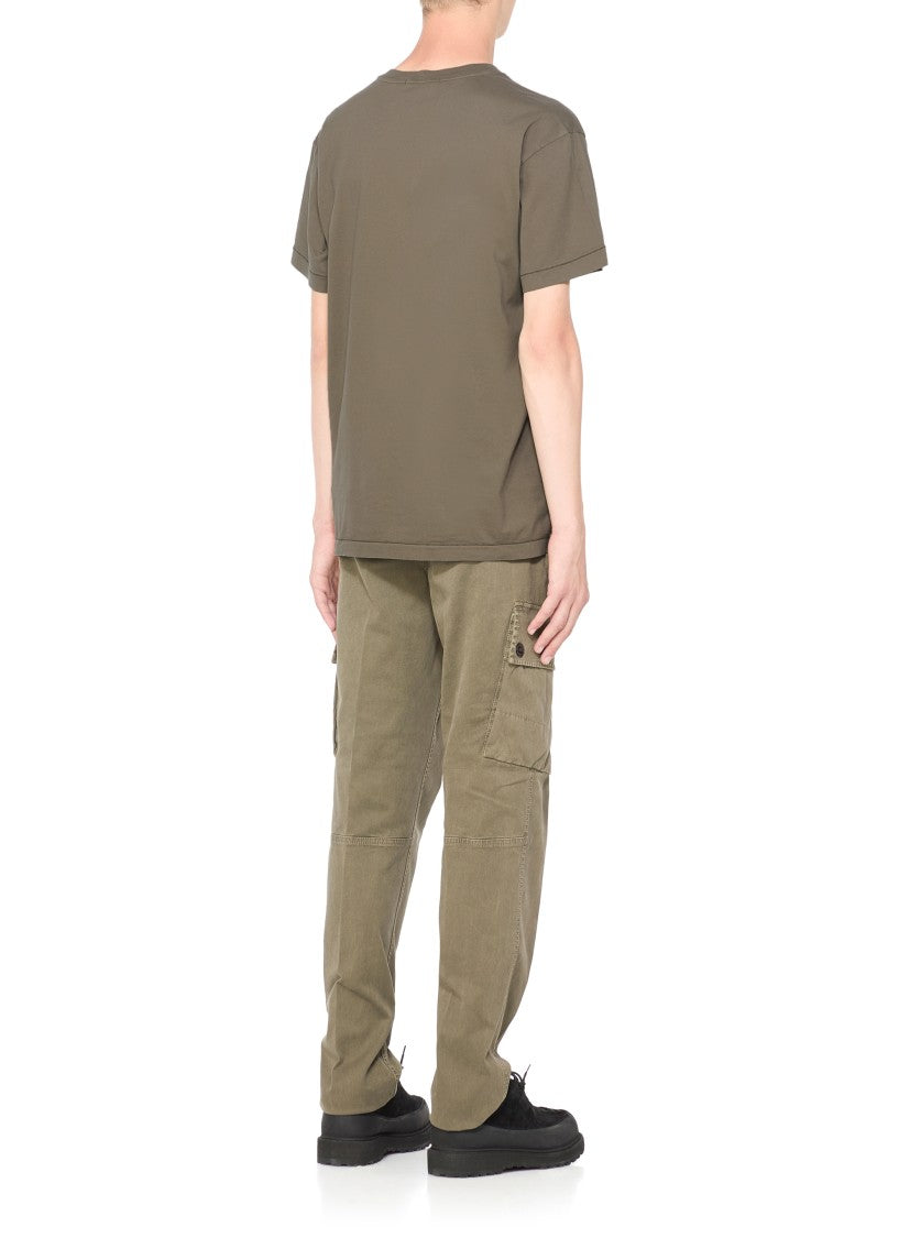 Stone Island Round-Neck Cotton T-Shirt