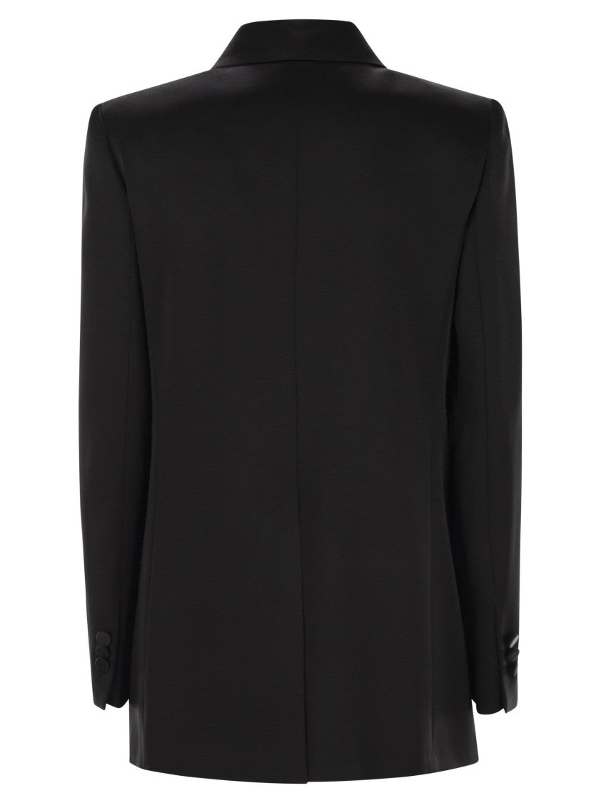 Max Mara Galazia - Single-Breasted Blazer In Envers Satin