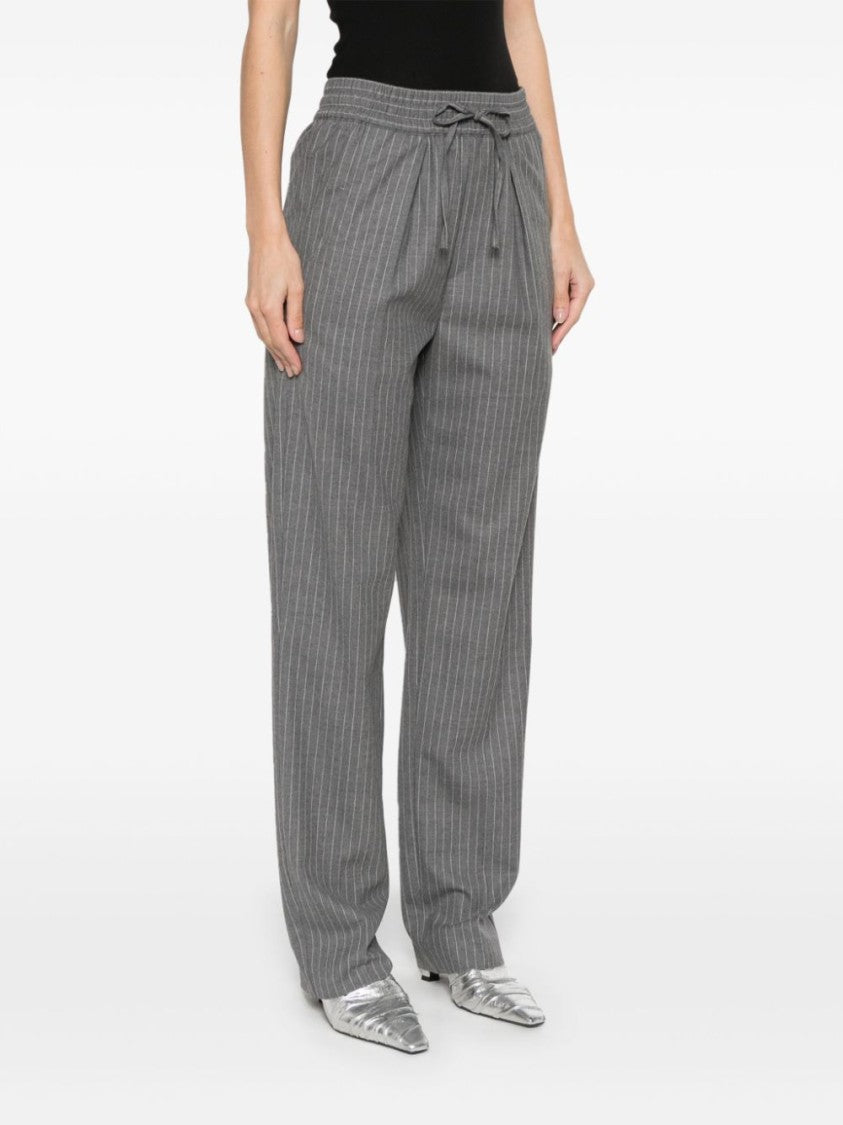 Isabel Marant Charcoal Grey Pinstripe Liska Trousers