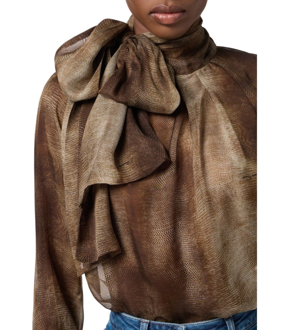 Elisabetta Franchi Lizard Blouse