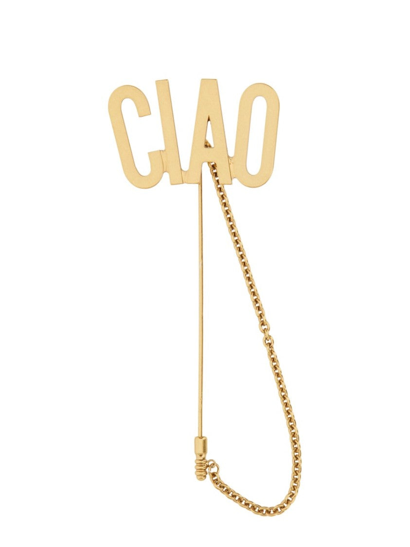 Moschino "Hello" Tie Clip