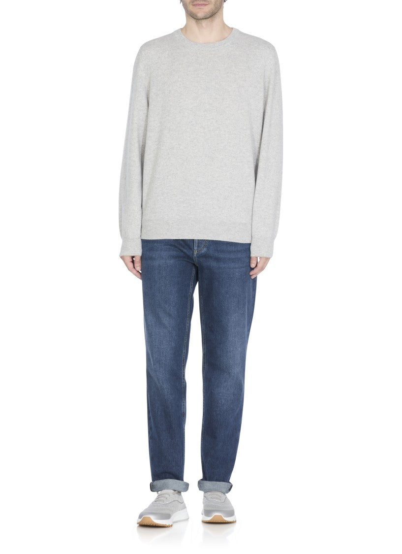 Brunello Cucinelli Grey Cotton Sneakers
