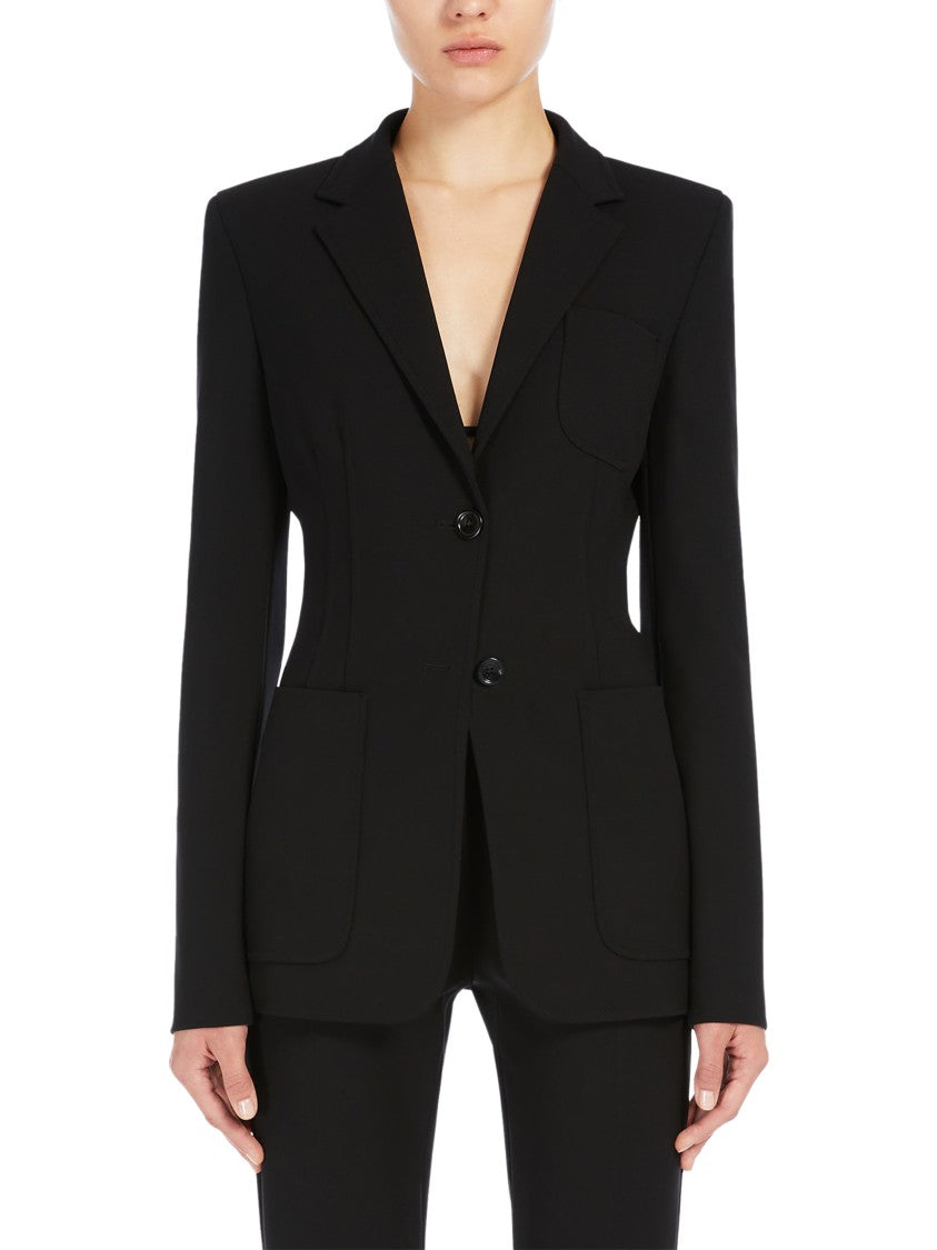 Max Mara Tailored Black Jacket With Classic Lapel
