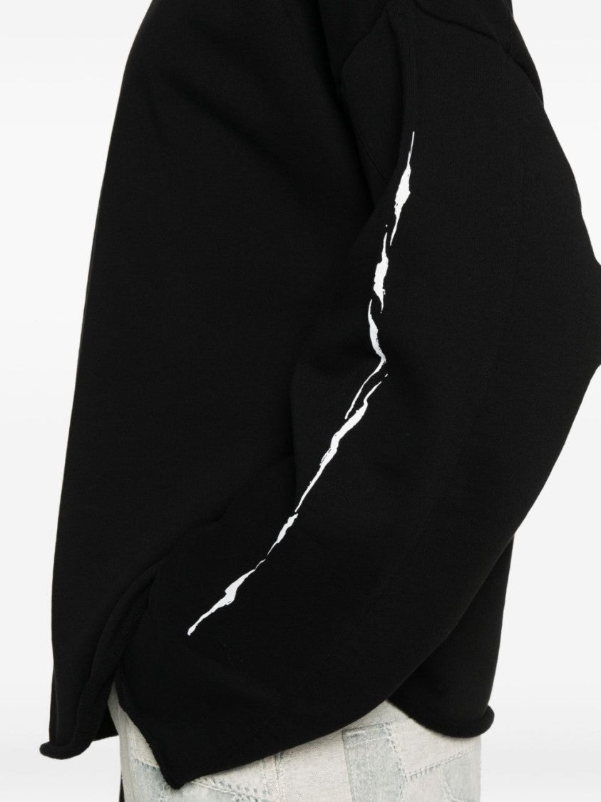 44 Label Group Relaxed-Fit Sweatshirt With Embroidered Logo And Graphic Prints