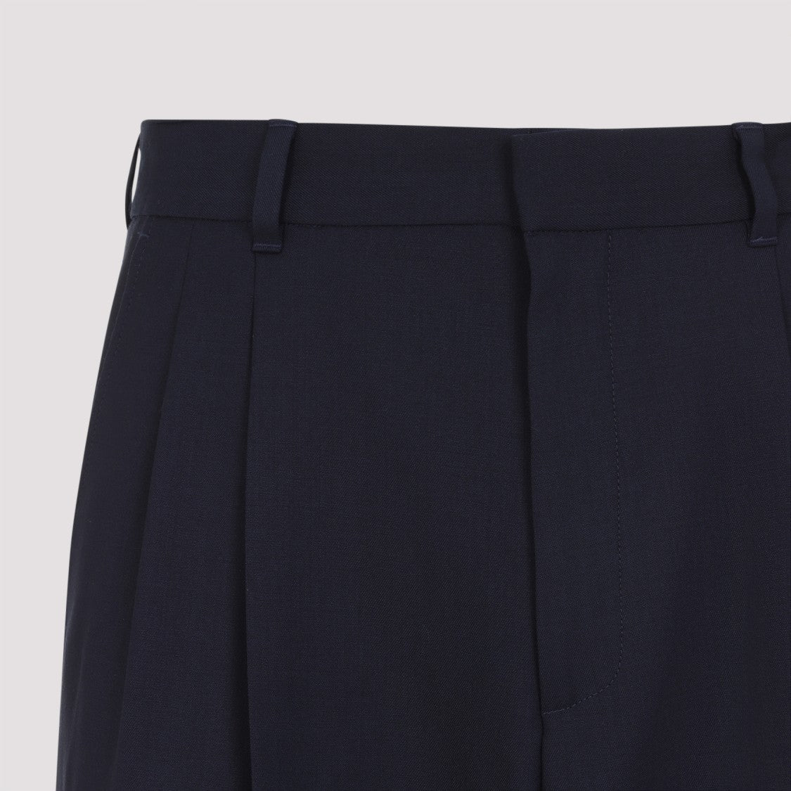 Casablanca High-Waisted Wide-Leg Trousers In Luxurious Virgin Wool