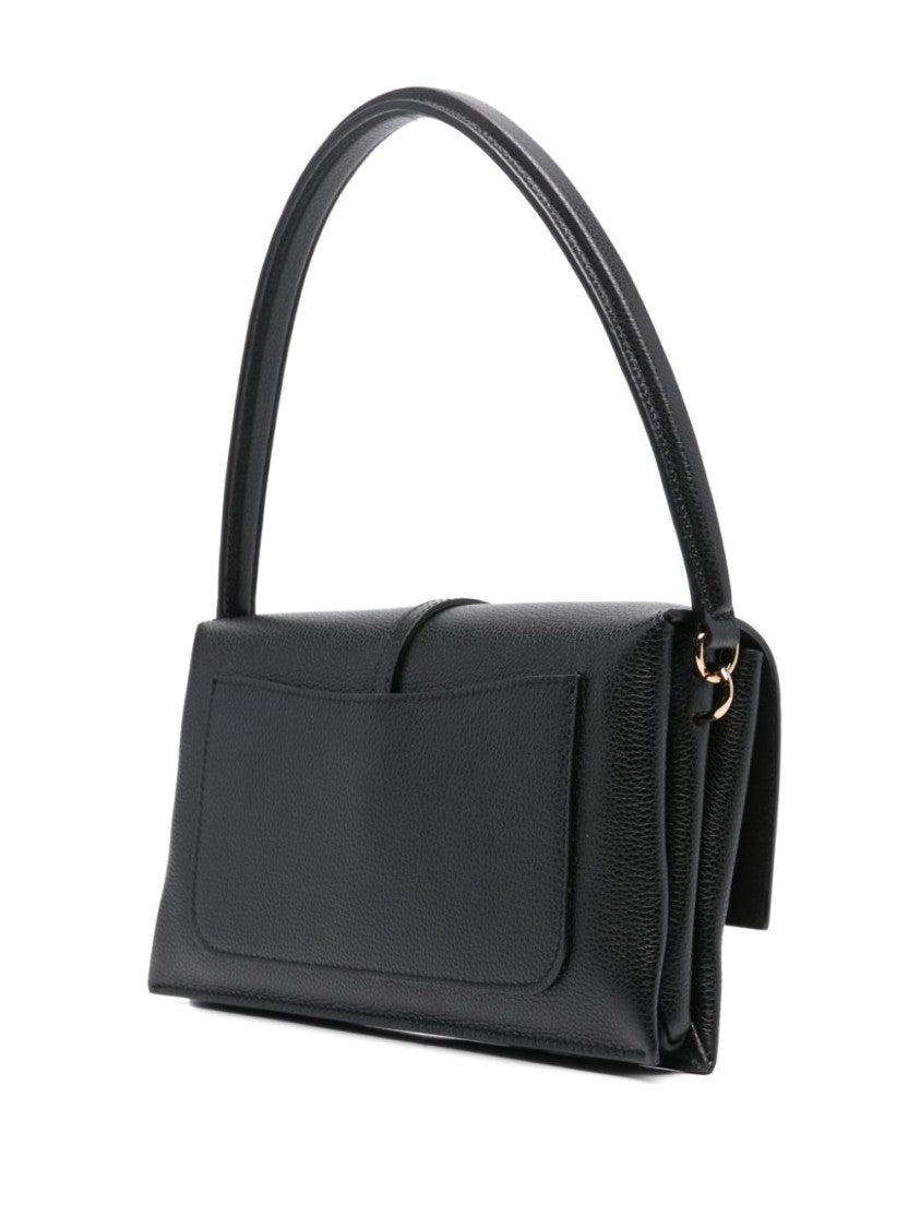 Tod's Structured Leather Handbag With Gold-Tone Logo Clasp