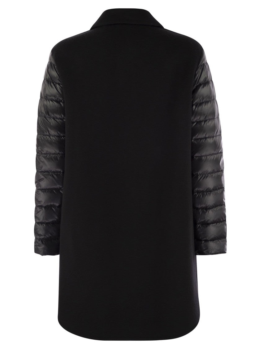 Herno Wool Down Sleeve Coat