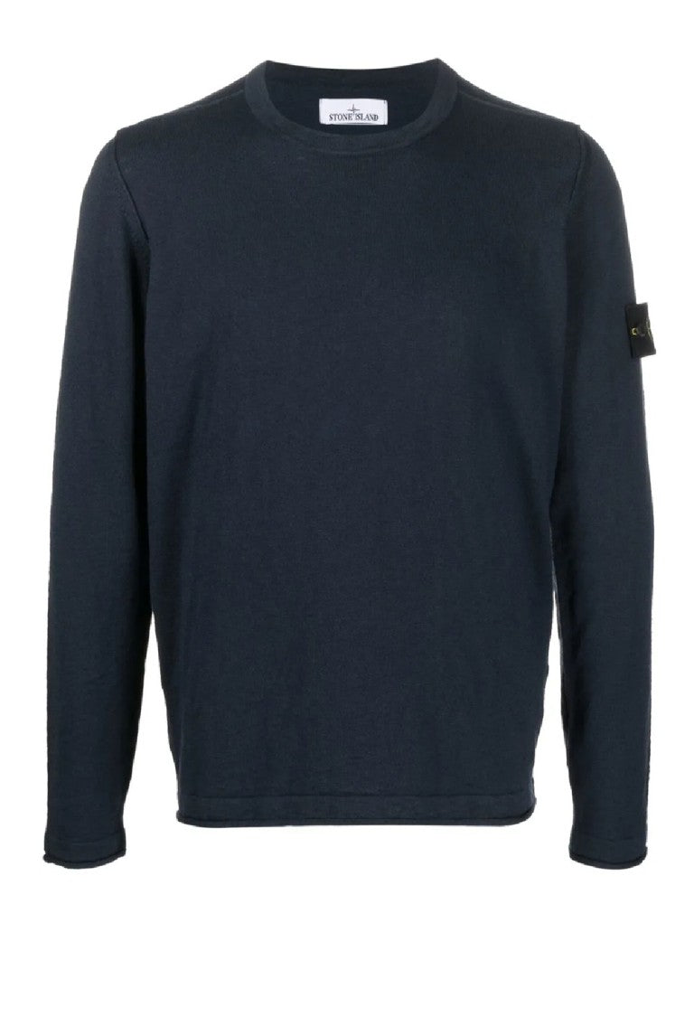 Stone Island Relaxed-Fit Long-Sleeved Top With Crew Neckline