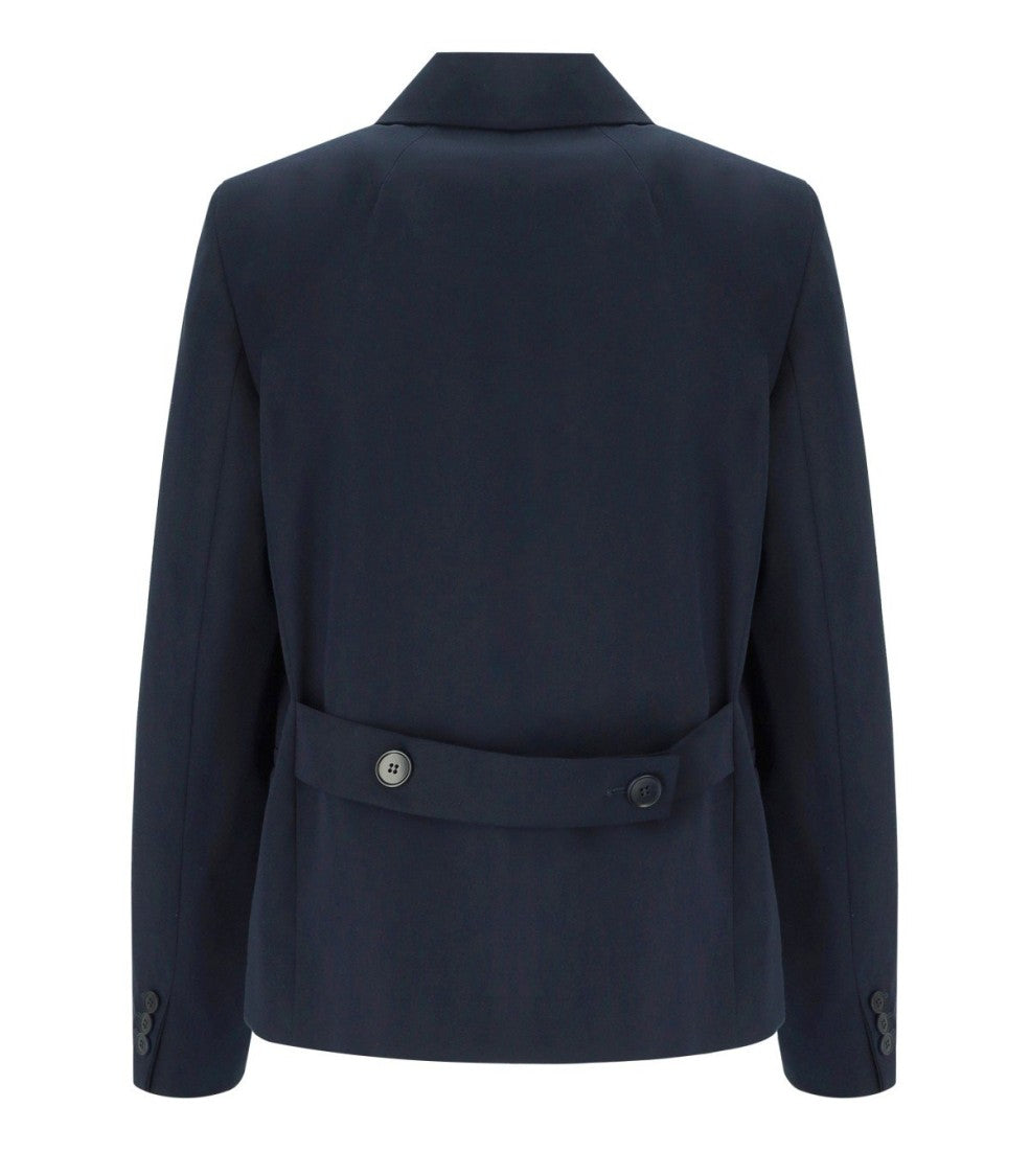 Max Mara Tappeto Blue Double-Breasted Blazer