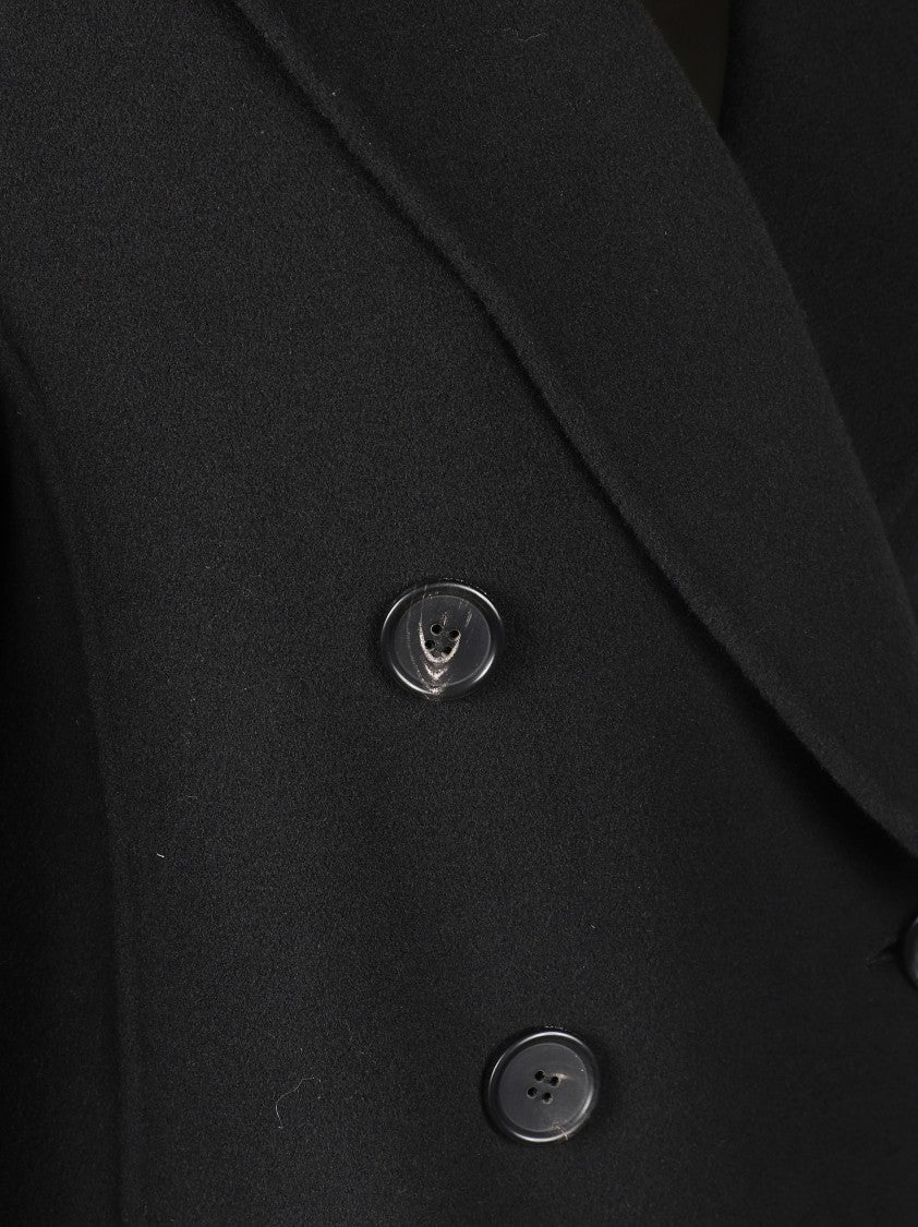 Max Mara Double-Breasted Jacket With Classic Wide Lapel