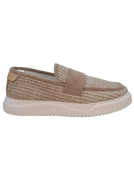 Voile Blanche Flat Shoes In Beige