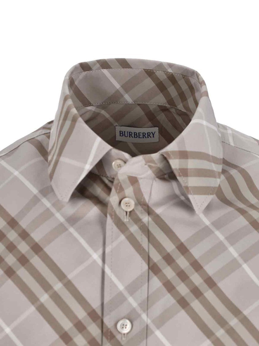 Burberry “Check” Shirt – Grey
