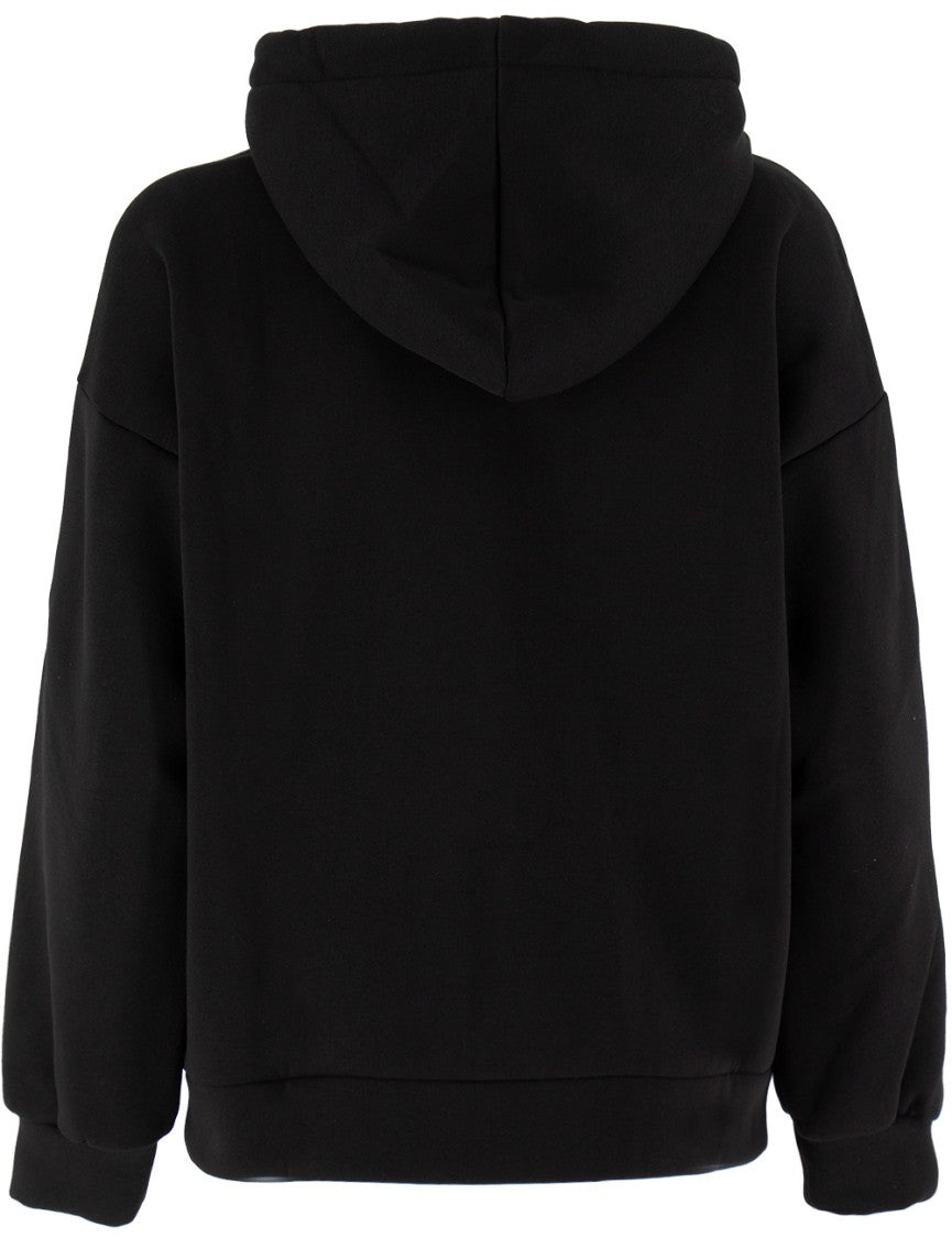 Ermanno Firenze Black Hooded Sweatshirt