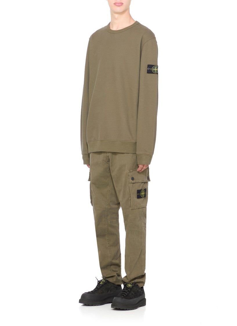 Stone Island Stone Island Green Cotton Sweatshirt
