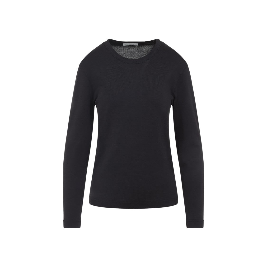 Lemaire Classic Black Long-Sleeved Cotton T-Shirt